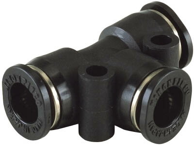 【メーカー型番】PE4M【JANコード】【ブランド】ピスコ【特徴】●スタンダードタイプに比べ、容積比40%の小型化に成功したワンタッチ継手です。●開放リングを楕円形状にすることで、超小型にもかかわらずチューブの脱着が簡単です。【用途】【仕様】●適合チューブ外径D(mm):4×4×4●質量(g):3.3●使用流体:空気●使用温度範囲:0〜60℃(凍結なきこと)●使用圧力:1MPa【材質／仕上】●本体:黄銅+無電解ニッケルメッキ+ポリブチレンテレフタレート（PBT）●シールゴム:ニトリルゴム（NBR）【セット内容／付属品】【注意】【原産国】日本【送料について】北海道、沖縄、離島は送料を頂きます。