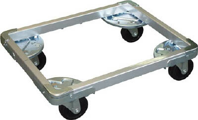 オーエム ドーリーDLF型 縦300～400X横400～500X75φ【DLF-7534】(運搬台車・コンテナ台車)【送料無料】