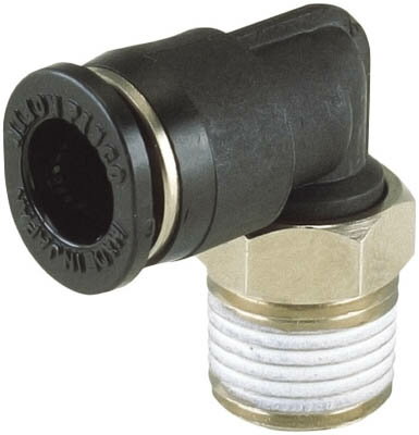 ピスコ チューブフィッティング ミニエルボ【PL6-M6M】(流体継手・チューブ・チューブ継手)