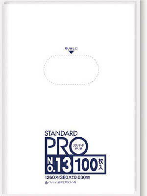 サニパック スタンダートポリ袋13号（0．03mm）【L-13】(清掃用品・ゴミ袋)