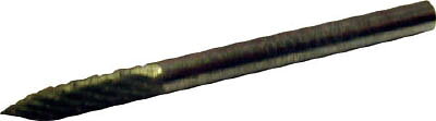 【メーカー型番】SB4A03【JANコード】4967521220132【ブランド】スーパー【特徴】●独自開発の刃形状により、高速回転使用時にバーが不用意に被切削物に喰いこんでしまうことがないため、滑らかに加工でき能力アップに貢献します。【用途】【仕様】●形状:ポイント型（ダブルカット）●刃径(mm):3.0●刃長(mm):12.7●軸径(mm):3●軸長(mm):25.3●タイプ:オール超硬●最高使用回転数(rpm):50000●質量(g):5●刃先タイプ:品番の末尾S付 シングルカット、Sなし ダブルカット【材質／仕上】【セット内容／付属品】【注意】●作業時は必ず安全帽、安全メガネなどの保護具をご着用ください。●最高使用回転数は推奨値です。【原産国】アメリカ【送料について】北海道、沖縄、離島は送料を頂きます。