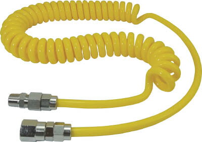 Rakuten - チヨダ ストロングスパイラル Y 8mm／使用範囲4750mm【WS808Y】(流体継手・チューブ・エアチューブ・ホース)
