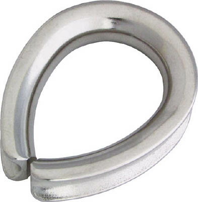 水本 ステンレス A型シンブル 使用ロープ径9mm【B-1244】(建築金物・工場用間仕切り・荷役金具)