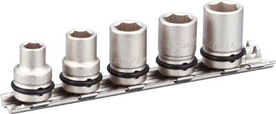 樂天商城 - TONE インパクト用ソケットセット（ホルダー付） 5pcs【HNV305S】(レンチ・スパナ・プーラ・インパクト用ソケット)