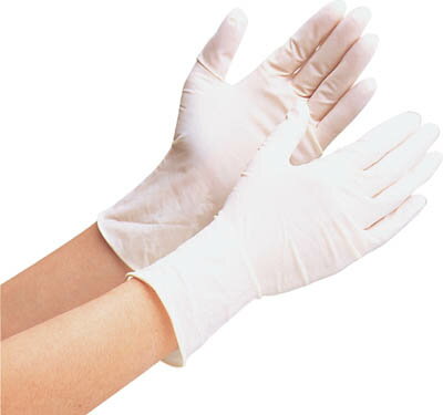 ミドリ安全 天然ゴムディスポ手袋 Lサイズ VERTE600NL