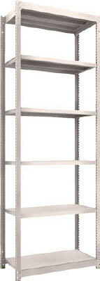 TRUSCO M1.5型軽中量棚 860X295XH2400 6段 単体 NG M1.58346【送料無料】(3.0)