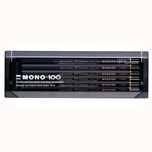 H - トンボ鉛筆 MONO 鉛筆 モノ100 HB MONO-100HB 1ダース