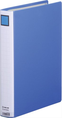 メーカー：キング品番：2473GXAアオJANコード：4971660023431「キングジム キングファイル スーパードッチ（脱・着）イージー 青 2473GXA A4 30mm」は、オフィスの定番ファイルです。左右両開きタイプなので「右から古い書類を外し、左から新しい書類を綴じる」といった使い方が可能です。また、環境仕様もポイント。簡単キレイにとじ具が外せる新機構を採用。しかも、表紙にとじ具パーツが残りません。分別作業の手間がかからず、時間の節約にもなります。寸法:高さ 307mm ×幅 243mm × 背幅/奥行き 46mmサイズ A4 タテ型適正収納枚数300枚【送料について】北海道、沖縄、離島は送料を頂きます。