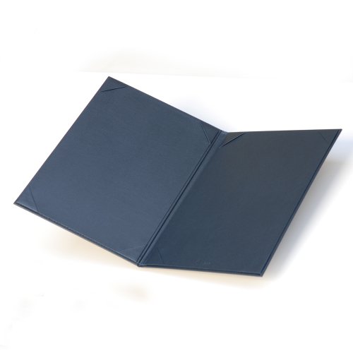 コレクト 調印・証書ホルダー紺A4判布レザー F-244-BL【送料無料】