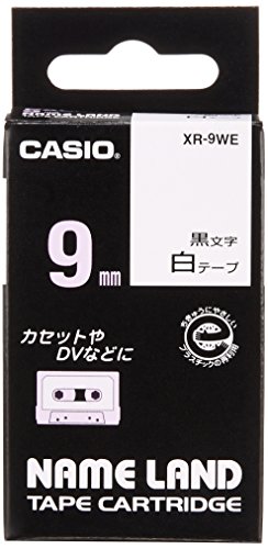 Cartridges - カシオ スタンダードテープ (XR-9WEシロ)