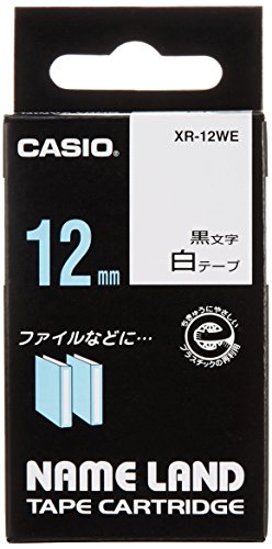 カシオ スタンダードテープ (XR-12WEシロ)【送料無料】