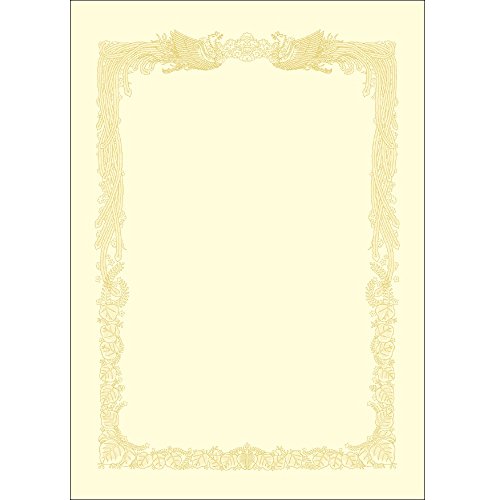 タカ印 賞状用紙 クリーム横 (10-1088A3)