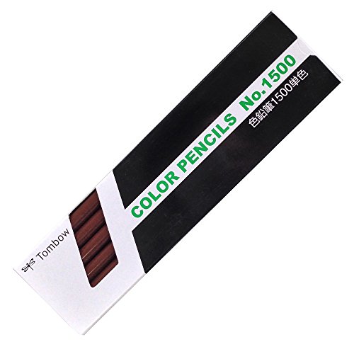 ~6 Colors - トンボ鉛筆 色鉛筆 1500単色 1500-31 茶色 1ダース (1500-31チャ)