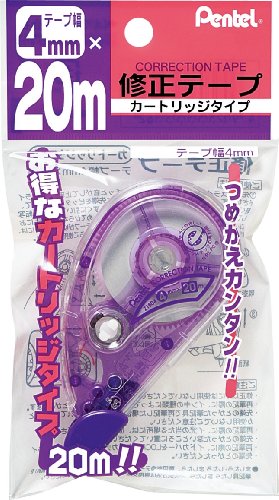 メーカー：ぺんてる品番：XZT504WJANコード：4902506193162■製品特徴■ポリシース入り。詰め替え簡単、お得なカートリッジタイプの20m修正テープ*グリーン購入法適合商品■製品仕様■・色：白・機構：カートリッジタイプ・意匠出願済8.7×4.7×1.9cm【送料について】北海道、沖縄、離島は送料を頂きます。