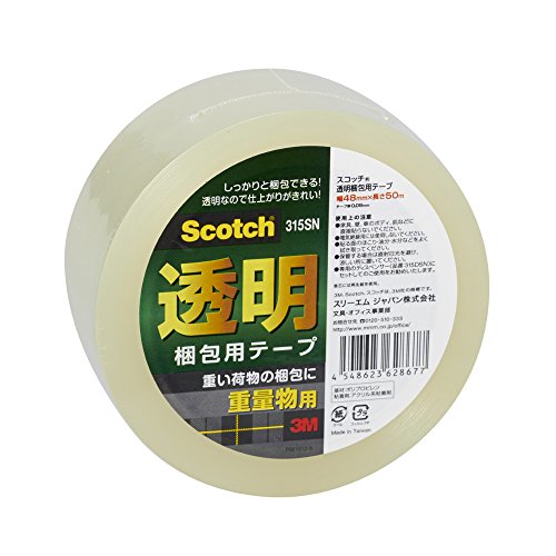 Transparent Tape - 3M(スリーエム) 3M スコッチ 梱包テープ 重量用 48mm×50m 315SN