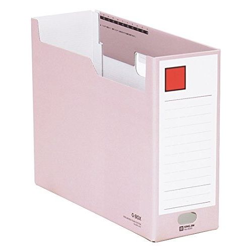 キング Gボックス 4033アカJANコード4971660426904書類を投げ込むだけでシステマチックに分類できる再生ボード製のボックスファイル。段ボール製　◆収納幅：100mm【送料について】北海道、沖縄、離島は送料を頂きます。