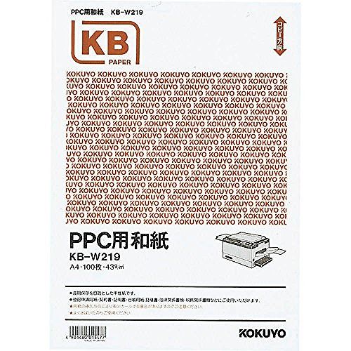 普通纸 - コクヨ PPC用和紙 A4 KB-W219
