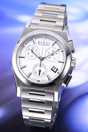 グッチ GUCCI 腕時計 パンテオン・クロノグラフ ホワイト YA115407