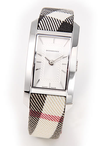 【楽天市場】バーバリー BURBERRY レディス 腕時計 バーバリー BURBERRYチェックストラップ シンプルなスクエアフェイスの