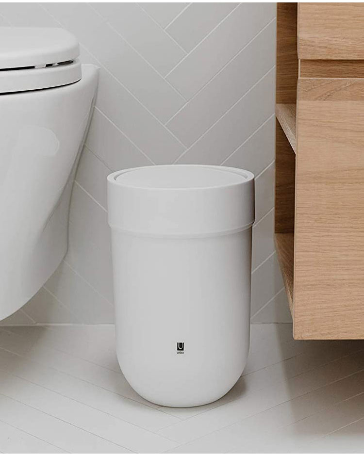 umbra アンブラ ゴミ箱 7.3L タッチカン ふた付き フタ付き ダストボックス シンプル ホワイト ブラック グレー 北欧 おしゃれ 雑貨 生活用品 生活雑貨 幅19.5cm 奥行19.5cm 高さ30cm(代引不可) [3]