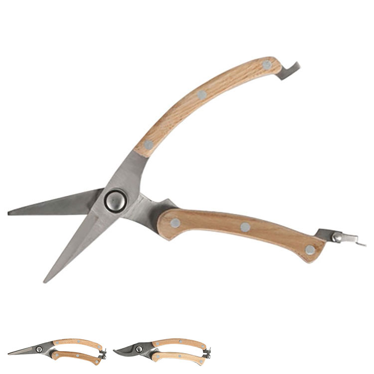 DULTON ダルトン 剪定バサミ ラウンド ヘッド プルナー 木柄 かわいい おしゃれ アメリカン ヴィンテージ感 プレゼント ギフト プチギフト(代引不可)