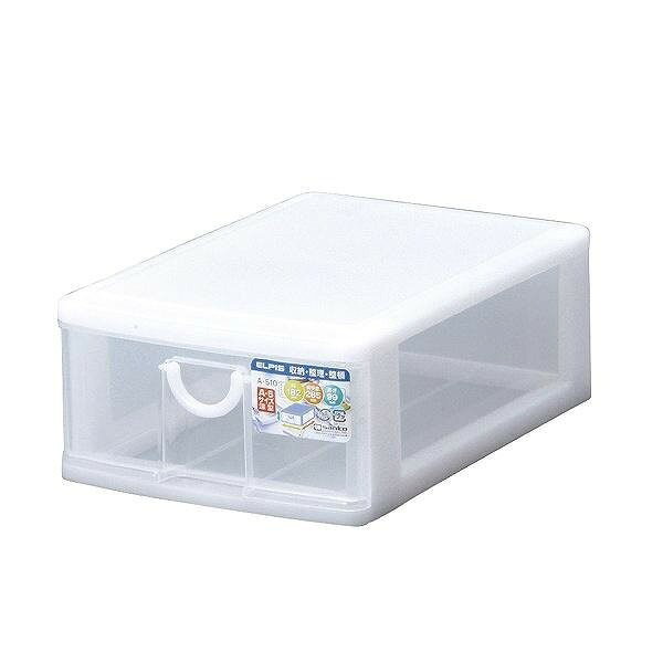 サンコープラスチック レターケース 幅18.2×奥行26.5×高さ9.9cm A5 1段 収納ケース エルピス A-510 W(代引不可)【送料無料】