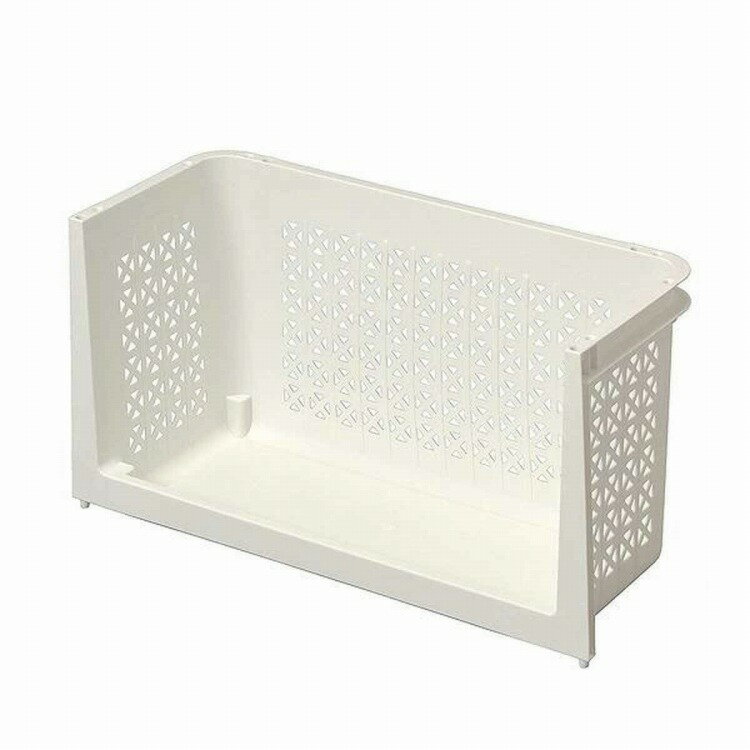 Wall Furniture - サンコープラスチック 日本製 ラック 幅46×奥行19×高さ23cm ラコン 積重ねラック ハーフ 浅型 ホワイト ラコン 積み重ねラック ハーフ 浅型 W(代引不可)【送料無料】