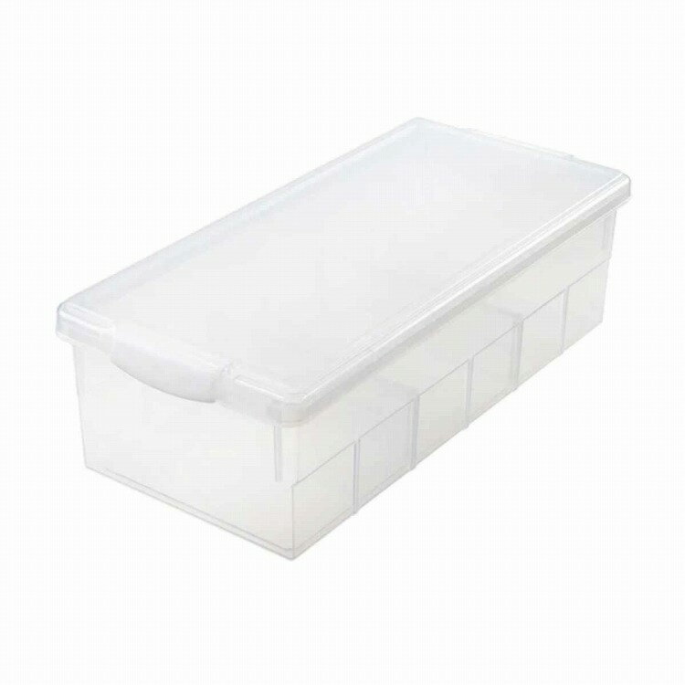 サンコープラスチック 日本製 収納ボックス 幅21.5×奥行45.5×高さ13.8cm ブックケース クリア ブックケ..