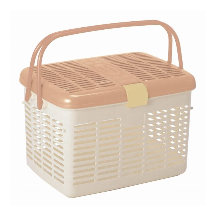 Plastic - サンコープラスチック 日本製 レジャーバスケット リオバスケット NO8 ベージュ リオバスケット No.8 アースBe(代引不可)【送料無料】