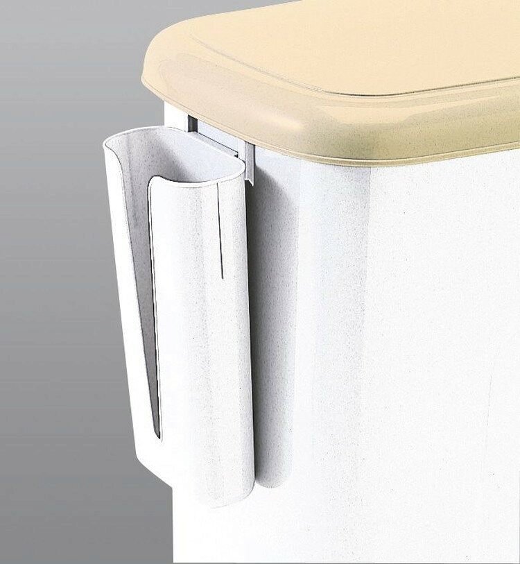 サンコープラスチック ゴミ箱 26.8L ペダルペール サイドポケット付き ペダルペール PW-25 LBE(代引不可)【送料無料】 [2]