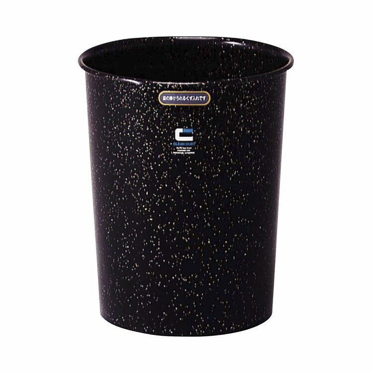 Dustbins - サンコープラスチック 日本製 ゴミ箱 10L クリーンダスト 丸中 ブラック クリーンダスト 丸中 BK(代引不可)【送料無料】