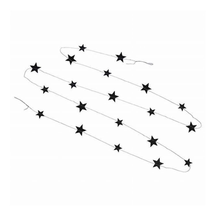 ガーランド 星 スター キラキラ 飾り 壁 ブラック オカトー(代引不可)