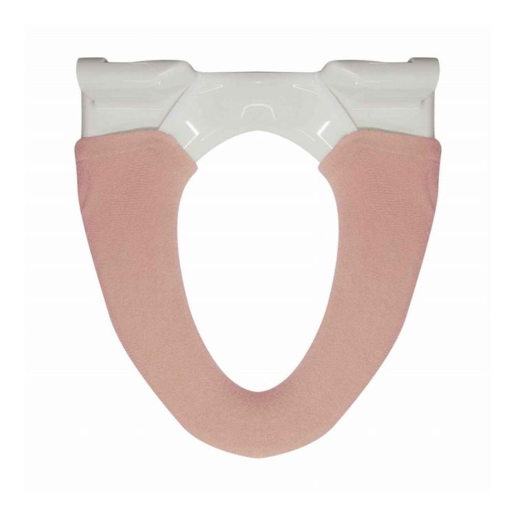 便座カバー 洗浄暖房用型 ナチュラル ピンク オカトー(代引不可)