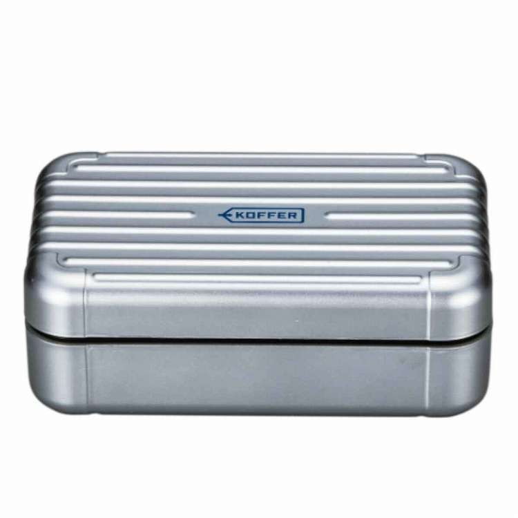 日本製 食洗機対応 弁当箱 1段 700ml KOFFER スーツケース型 シルバーメタリック(代引不可)【送料無料】
