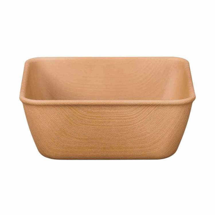 棒球 - 日本製 食洗機対応 ボウル 14cm M スクエア Nhhome 木目調 プラスチック ナチュラル(代引不可)