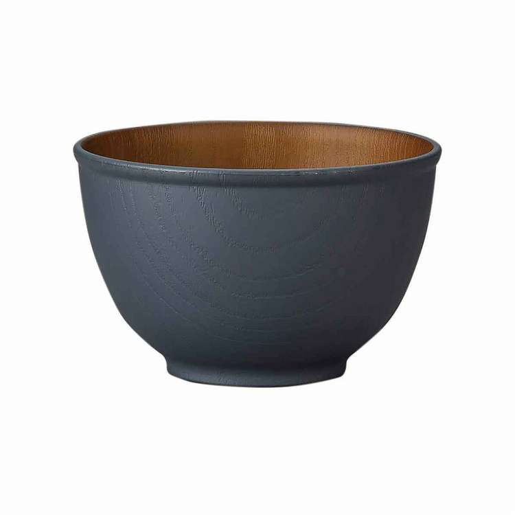 日本製 食洗機対応 ボウル 11cm S 木目調 isso ecco グレー(代引不可)