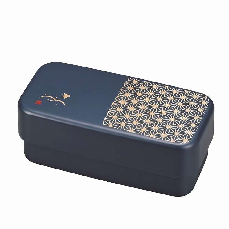 日本製 お弁当箱 長角弁当 2段 950ml 麻の葉 たつみや(代引不可)【送料無料】