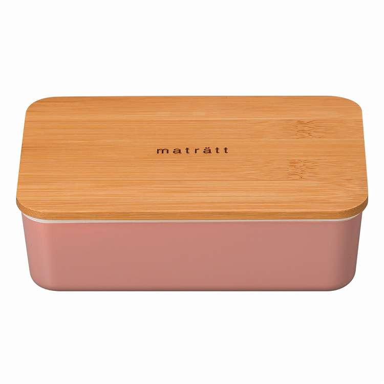 弁当箱 1段 600ml matratt モースレ 長角一段ランチ コーラル 食洗機対応(代引不可)