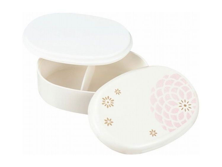 日本製 弁当箱 480ml 小判一段弁当 パール百華 ピンク たつみや(代引不可) 2