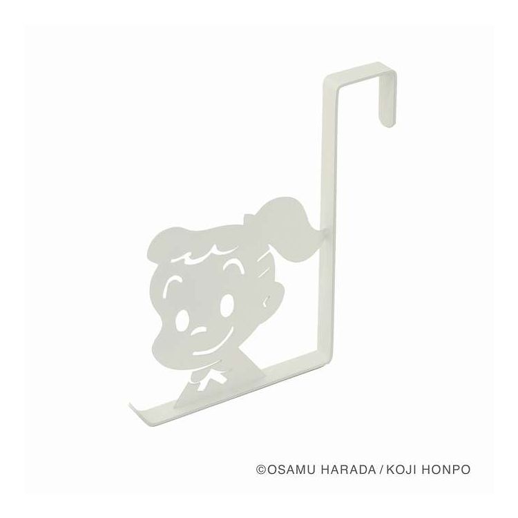 【商品説明】OSAMUGOODSのドアフックです。ドアにかけるだけで簡単に設置ができます。可愛いデザインにドアを開ける度笑顔になります。ハンガーが2〜3本掛けられます。先端には帽子やバッグを掛けられます。お洋服を掛けておけばお出かけの身支度もスムーズです。【商品情報】■サイズ約幅18×奥行1.5×高さ19（cm）■材質スチール■生産国中国製■セット内容1個付属品：傷防止シール2枚■注意事項※ドアの厚み3〜3.6cmまで対応しています。■備考耐荷重：4kg収納目安：ハンガー2〜3本【代引きについて】こちらの商品は、代引きでの出荷は受け付けておりません。【送料について】北海道、沖縄、離島は送料を頂きます。