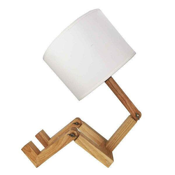 【商品説明】くつろぎのひとときを一緒に過ごしたいランプ自由に形を変えられるLED電球付き【商品情報】■サイズ最大サイズ：約 幅36×奥行22×高さ48（cm）■材質ウッド、ナイロン、メタル 付属品：LED電球1個■生産国中国製■セット内容1個■備考コードの長さ：190cm 屋内・屋外：屋内 保証期間：6か月【代引きについて】こちらの商品は、代引きでの出荷は受け付けておりません。【送料について】北海道、沖縄、離島は送料を頂きます。