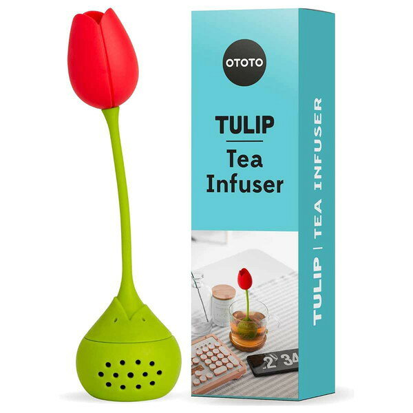 【商品説明】まるでカップの中にチューリップを植えたような遊び心あふれるティーインフューザーです。球根部分に茶葉を入れてカップにセットし、お湯を注ぐだけで紅茶をお愉しみいただけます。【商品情報】■サイズ約 幅4.4×奥行4.4×高さ16.5（cm）■材質シリコン樹脂・ステンレススチール■生産国中国製■セット内容1個■備考耐熱温度：230度【代引きについて】こちらの商品は、代引きでの出荷は受け付けておりません。【送料について】北海道、沖縄、離島は送料を頂きます。