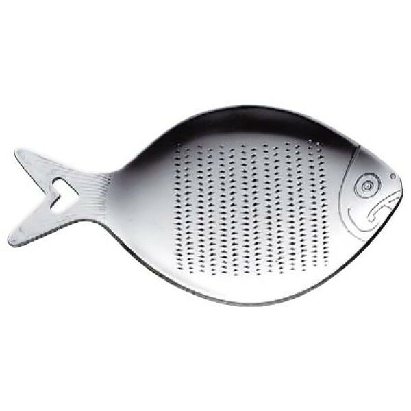 【商品説明】卓上で使えるミニサイズのおろし器です。海の生き物をモチーフにしたユニークなデザインが食卓に癒しを与えます。使用後は食洗機で洗えるのでお手入れが簡単です。【商品情報】■サイズ約 幅6.2×奥行10.8×高さ1（cm） 重量：約 46g■材質ステンレス■セット内容1個■備考食器洗い乾燥機：使用可能【代引きについて】こちらの商品は、代引きでの出荷は受け付けておりません。【送料について】北海道、沖縄、離島は送料を頂きます。