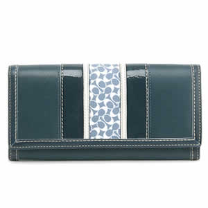 【2％OFF】コーチ COACH 長財布 長札(ファスナー付) 41040 レザー Blue系【ポイント10倍】【10P26Oct09】