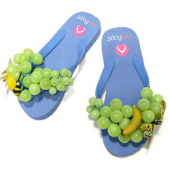 【ポイント10倍】【30％OFF】hotflops ホットフロップス サンダル ファースト BLUE-W-GREEN-GRAPES S EVA Blue系【30％OFF】【セール】【ポイント10倍】【10P13jul10】