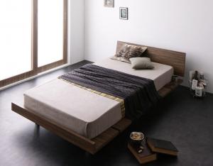 モダンデザインローベッド【E-go】イーゴDESIGN/low style,high quality,flexible designTYPE/only one size 120cm,4 type mattressDESIGNかっこいい、低さ。床に近いロースタイルのベッド。狭いお部屋でも圧迫感を感じにくく、日本人のライフスタイルにあった高さです。ロータイプのベッドだと、目線も低くなって、空間にゆとりができます。最先端の、デザイン性。本物と見間違えるほど、美しいウォルナット柄の素材を使用。その木目のあたたかみとスチールの組み合わせがクールで都会的。本物の木のような表面材を使用しています。本物の質感を醸し出す特殊な加工素材を使用。木目の凹凸感や、木肌のぬくもりが伝わってきそうな再現性に優れた仕様です。FLEXIBLEマットレスは、自由。フレームの上にマットレスを置くだけの仕様なので、生活スタイルや見た目の好みでマットレスのサイズを変更できます。フレームより小さめのマットレスを使って、余った部分をサイドテーブルとして使っても。ヘッド部、高さ調整可能。ヘッドボードは2段階に調整可能です。お部屋にレイアウトやマットレスの高さに合わせて、自由に変更してください。寝方は、布団でも。フレームにはすのこのような隙間があるデザインなので、通気性も抜群。また、布団でも使える仕様なので、ベッド初心者さんにもお勧めできるベッドです。 :::::::::::簡単組み立て::::::::::::STEP1：部材の確認まずは箱を開けて、部材をそれぞれ確認してください。STEP2：フレームの組み立てまず最初にフレームを並べて補強材と接合させます。STEP3：脚の取り付け次に脚をそれぞれ取り付けます。STEP4：フットボードの取り付け表にかえしたら、フットの立ち上がりを取り付けます。STEP5：ヘッドボードの取り付け最後にヘッドボードを取り付けて完成です。組み立ては約40分です。▼セットを選ぶ▼プレミアムボンネルコイルマットレス付きプレミアムポケットコイルマットレス付き国産カバーポケットコイルマットレス付き (現在表示中)マルチラススーパースプリングマットレス付きスタンダードボンネルコイルマットレス付きスタンダードポケットコイルマットレス付き▼サイズを選ぶ▼ステージ シングル フレーム幅120 (現在表示中)フルレイアウト セミダブル フレーム幅120▼組立設置サービスを選ぶ▼お客様組立組立設置サービス付 (現在表示中)