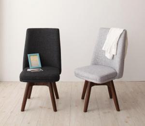 ダイニングチェア 北欧デザイン らくらく回転チェアダイニングシリーズ ダイニングチェア 2脚組(代引き不可)【送料無料】