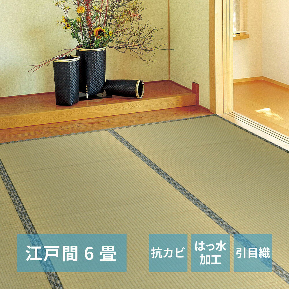 261 cm X 352 cm - い草カーペット 白馬（はくば） 江戸間 6畳（261×352）(代引き不可)【送料無料】