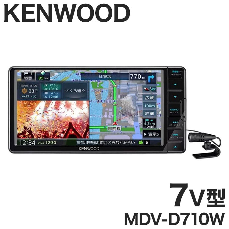 󥦥å ʥ ®ʥ MDV-D710W 7V 7 200mm磻ɥǥ Bluetooth DVD USB SD HDMIб KENWOODڥݥ10ܡ̵ۡ