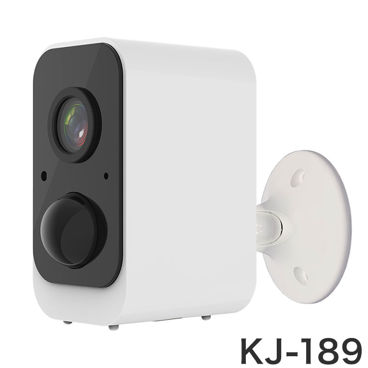 カシムラ スマートカメラ 防犯カメラ ワイヤレス 防水 防塵 KJ-189 無線LAN環境内のどこでも設置可 防犯 カメラ 最大16台同時閲覧 コンパクト 小型 屋内 屋外【ポイント10倍】【送料無料】